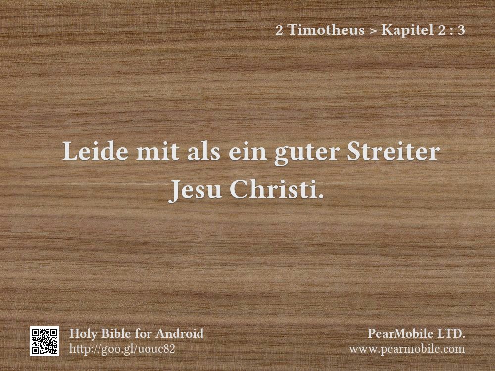 2 Timotheus, Kapitel 2:3